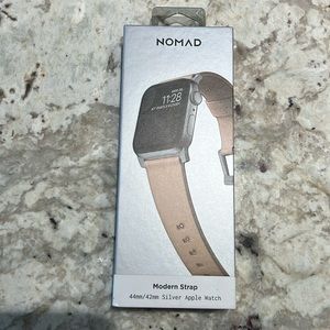 Nomad 42/44mm Apple Watch tan leather strap